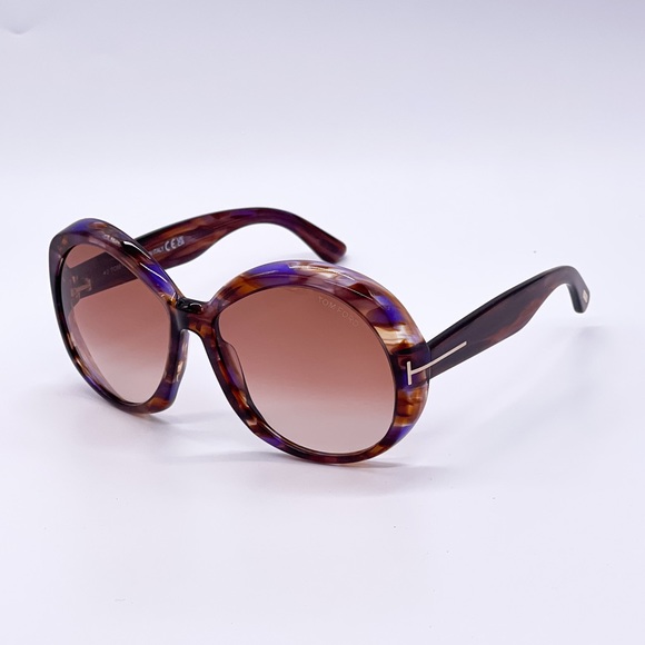 NEW TOM FORD ANNABELLE TF1010 55Z WOMEN OVERSIZED ROUND SUNGLASSES TOM FORD - Picture 5 of 13